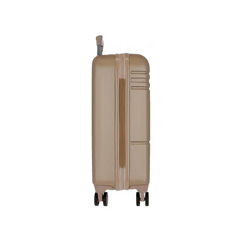 Sada luxusných ABS cestovných kufrov GALAXY Champagne, 68cm/55cm – kufor s otočnými kolieskami a bezpečnostným zámkom