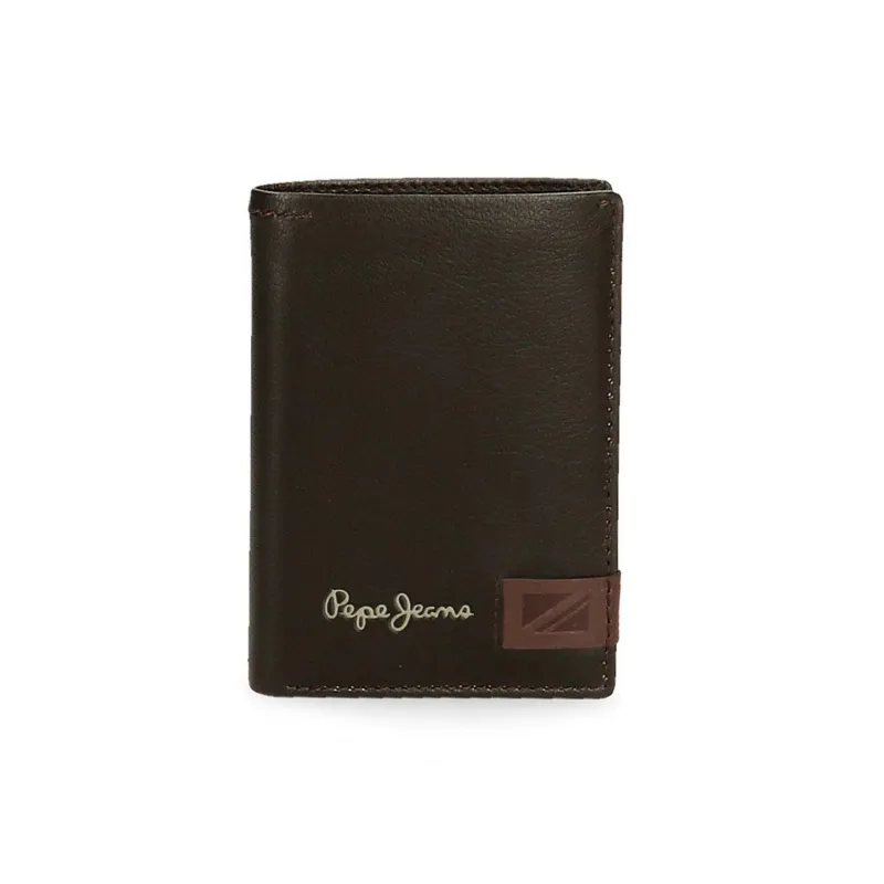Pánska kožená peňaženka PEPE JEANS Strand Brown / Hnedá, 7432032 Pánska kožená peňaženka PEPE JEANS Strand Brown / Hnedá, 7432032