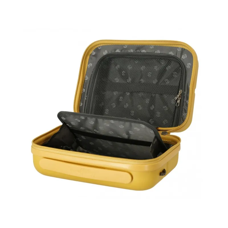 ABS Cestovný kozmetický kufrík PEPE JEANS HIGHLIGHT Ochre, 21x29x15cm, 9L, 7683923