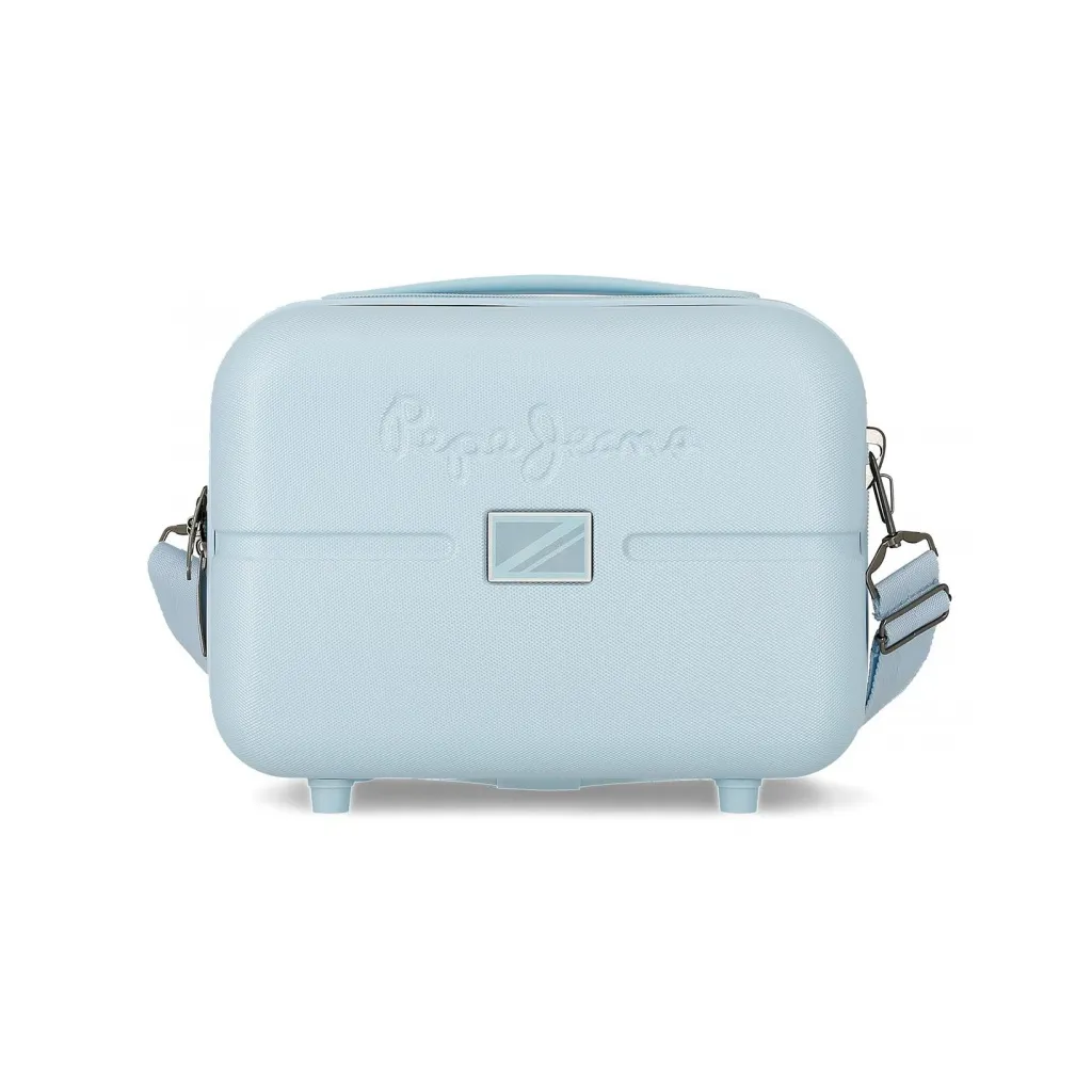 ABS Cestovný kozmetický kufrík PEPE JEANS ACCENT Azul, 21x29x15cm, 9L, 7693934