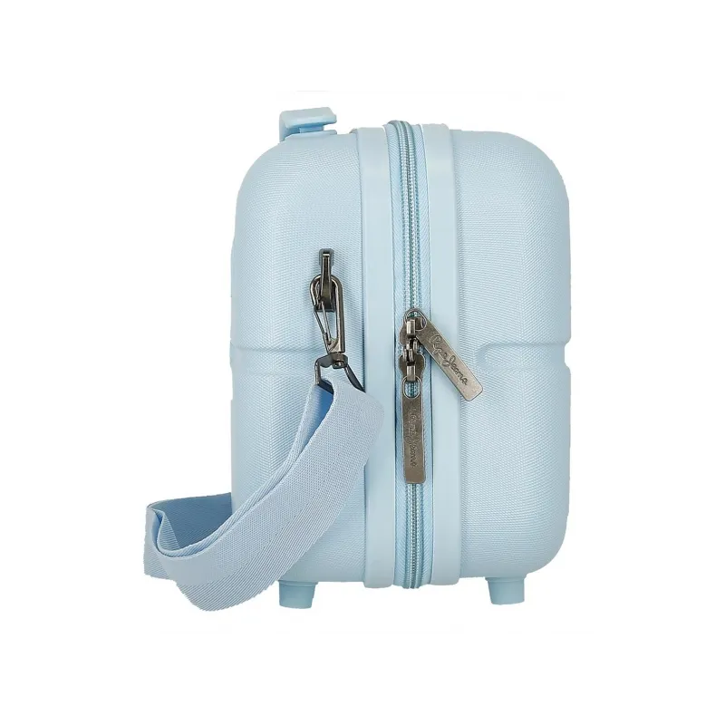 ABS Cestovný kozmetický kufrík PEPE JEANS ACCENT Azul, 21x29x15cm, 9L, 7693934 ABS Cestovný kozmetický kufrík PEPE JEANS ACCENT Azul, 21x29x15cm, 9L, 7693934