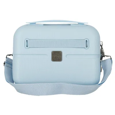 ABS Cestovný kozmetický kufrík PEPE JEANS ACCENT Azul, 21x29x15cm, 9L, 7693934 ABS Cestovný kozmetický kufrík PEPE JEANS ACCENT Azul, 21x29x15cm, 9L, 7693934