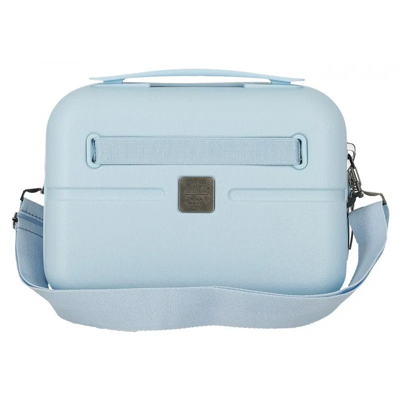 ABS Cestovný kozmetický kufrík PEPE JEANS ACCENT Azul, 21x29x15cm, 9L, 7693934 ABS Cestovný kozmetický kufrík PEPE JEANS ACCENT Azul, 21x29x15cm, 9L, 7693934