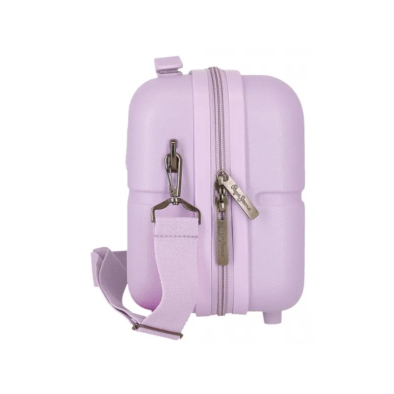 ABS Cestovný kozmetický kufrík PEPE JEANS ACCENT Lila, 21x29x15cm, 9L, 7693935