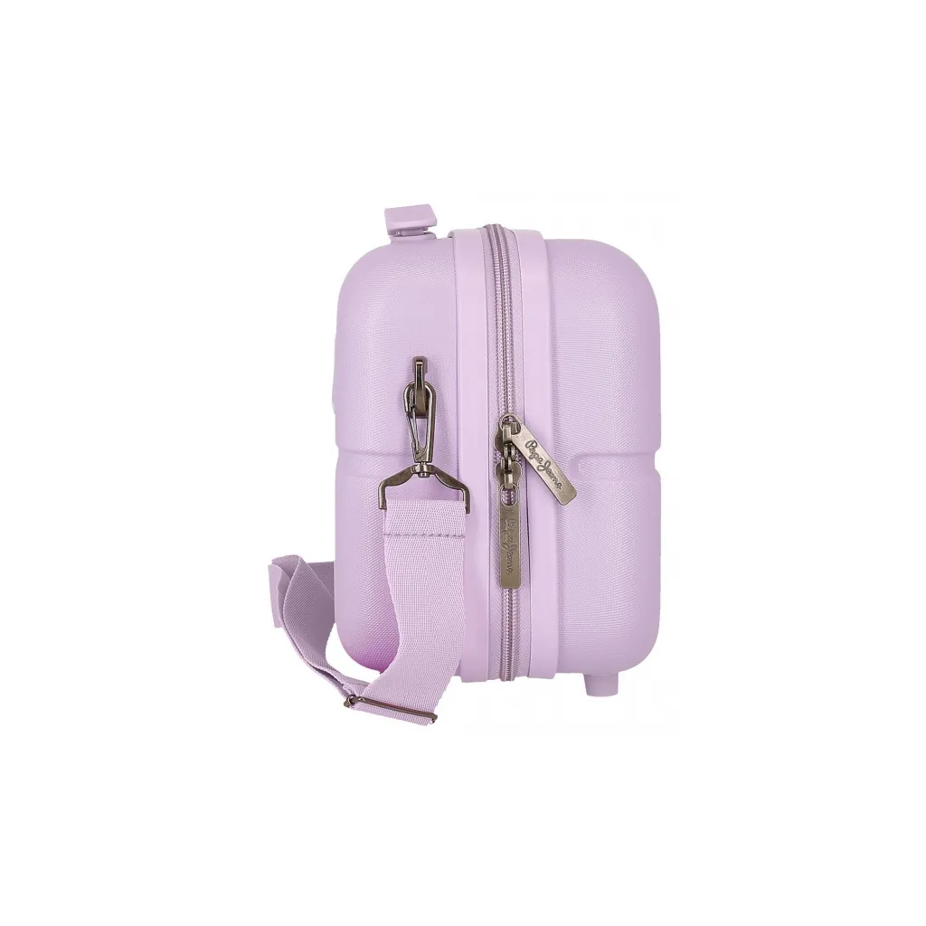 ABS Cestovní kosmetický kufřík PEPE JEANS ACCENT Lila, 21x29x15cm, 9L, 7693935