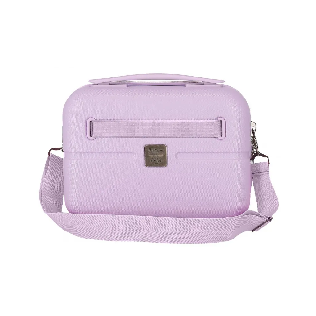 Pepe Jeans Accent Lila – cestovný kozmetický kufrík ABS 21×29×15 cm, 9L
