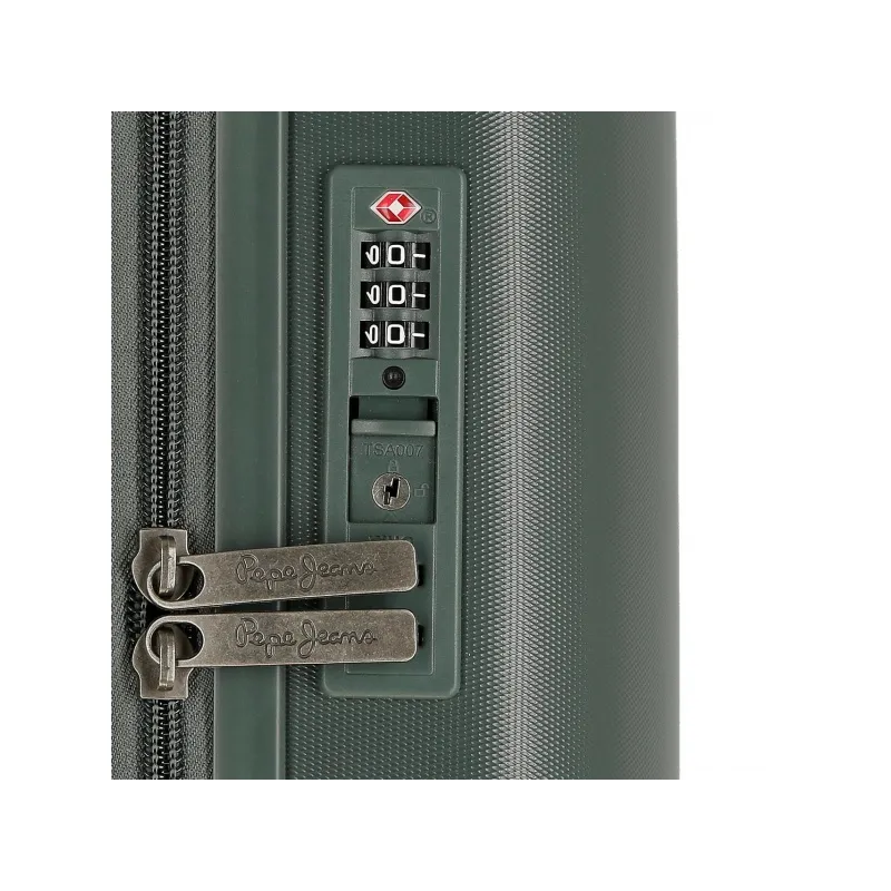 Sada luxusných ABS cestovných kufrov 70cm/55cm PEPE JEANS ACCENT Verde, 7699533