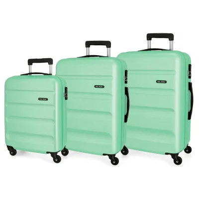 Sada ABS cestovních kufrů ROLL ROAD FLEX Turquesa, 55-65-75cm, 584946B Sada ABS cestovních kufrů ROLL ROAD FLEX Turquesa, 55-65-75cm, 584946B