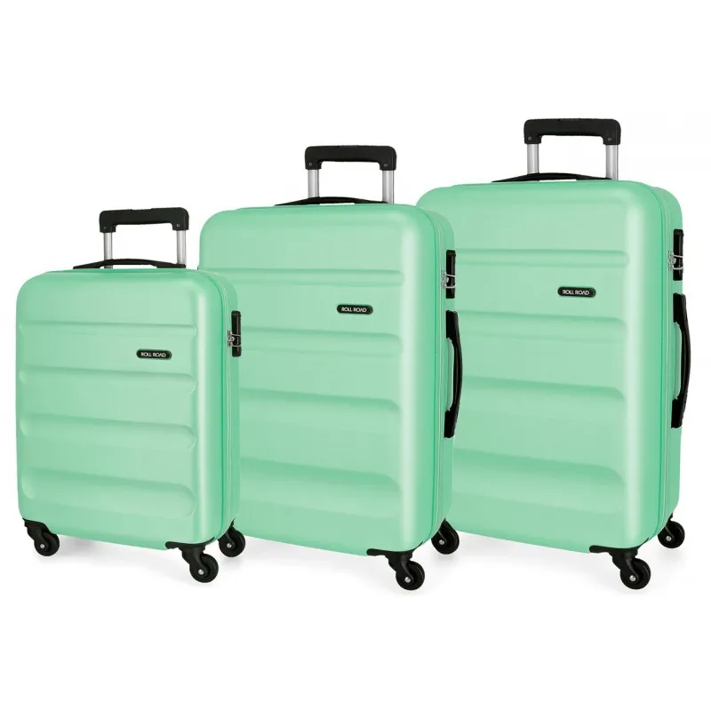 Sada ABS cestovních kufrů ROLL ROAD FLEX Turquesa, 55-65-75cm, 584946B Sada ABS cestovních kufrů ROLL ROAD FLEX Turquesa, 55-65-75cm, 584946B