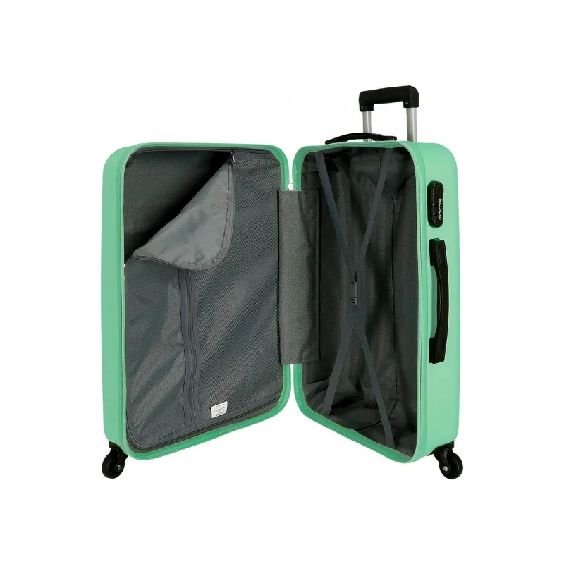 Sada ABS cestovních kufrů ROLL ROAD FLEX Turquesa, 55-65-75cm, 584946B Sada ABS cestovních kufrů ROLL ROAD FLEX Turquesa, 55-65-75cm, 584946B