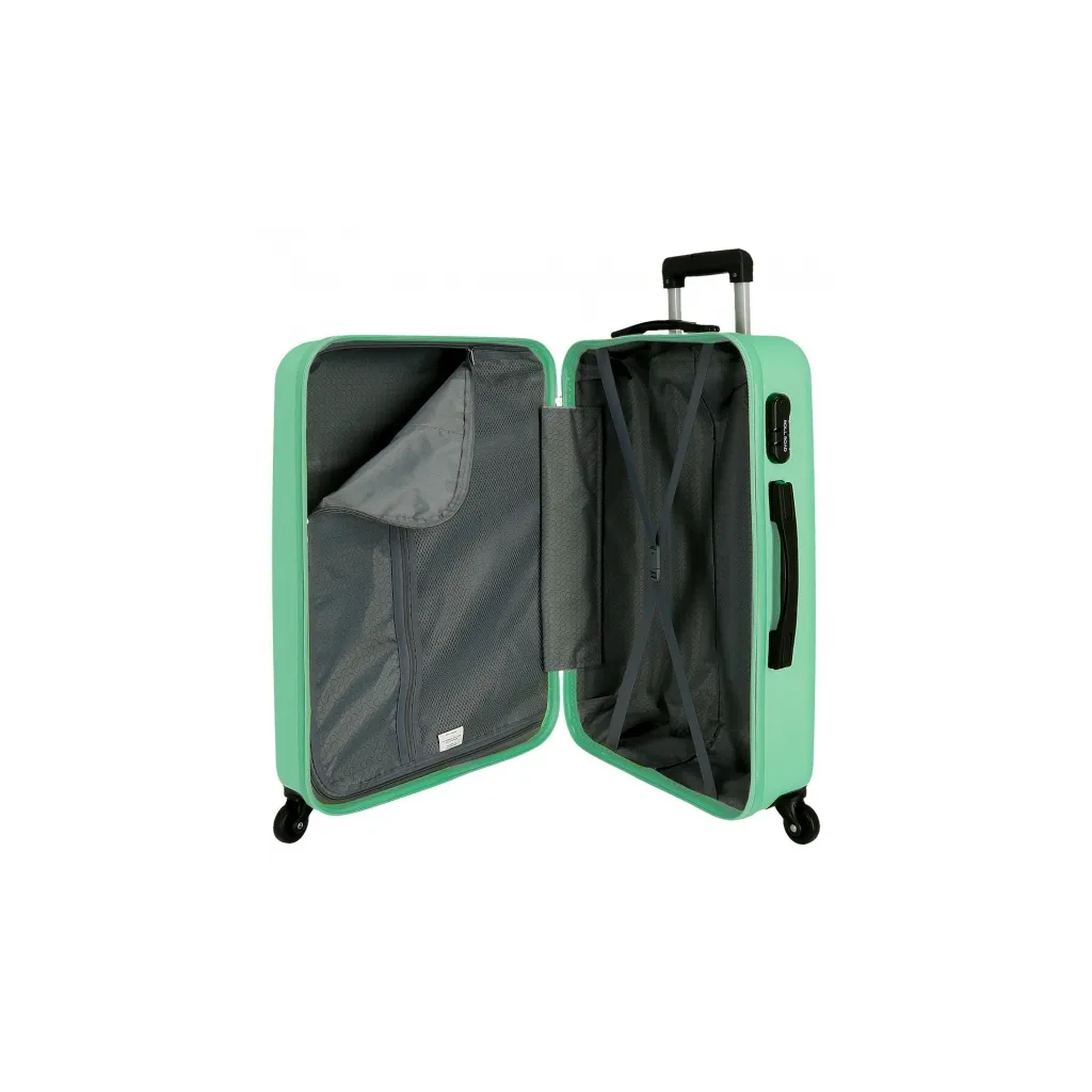 Sada ABS cestovních kufrů ROLL ROAD FLEX Turquesa, 55-65-75cm, 584946B