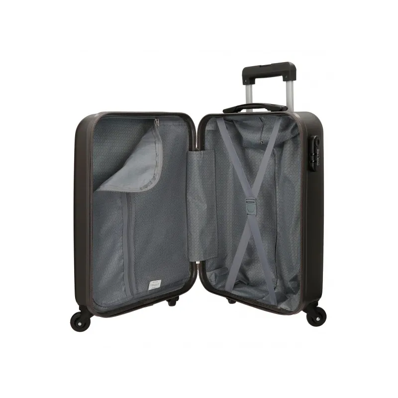 ROLL ROAD Flex Antracita, ABS Cestovný kufor, 55x38x20cm, 35L – antracitový kufor ROLL ROAD Flex Antracita, ABS Cestovný kufor, 55x38x20cm, 35L – antracitový kufor