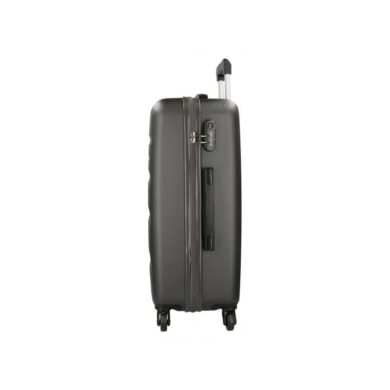 Sada ABS cestovních kufrů ROLL ROAD FLEX Black/Antracita, 55-65cm, 5849561 Sada ABS cestovních kufrů ROLL ROAD FLEX Black/Antracita, 55-65cm, 5849561