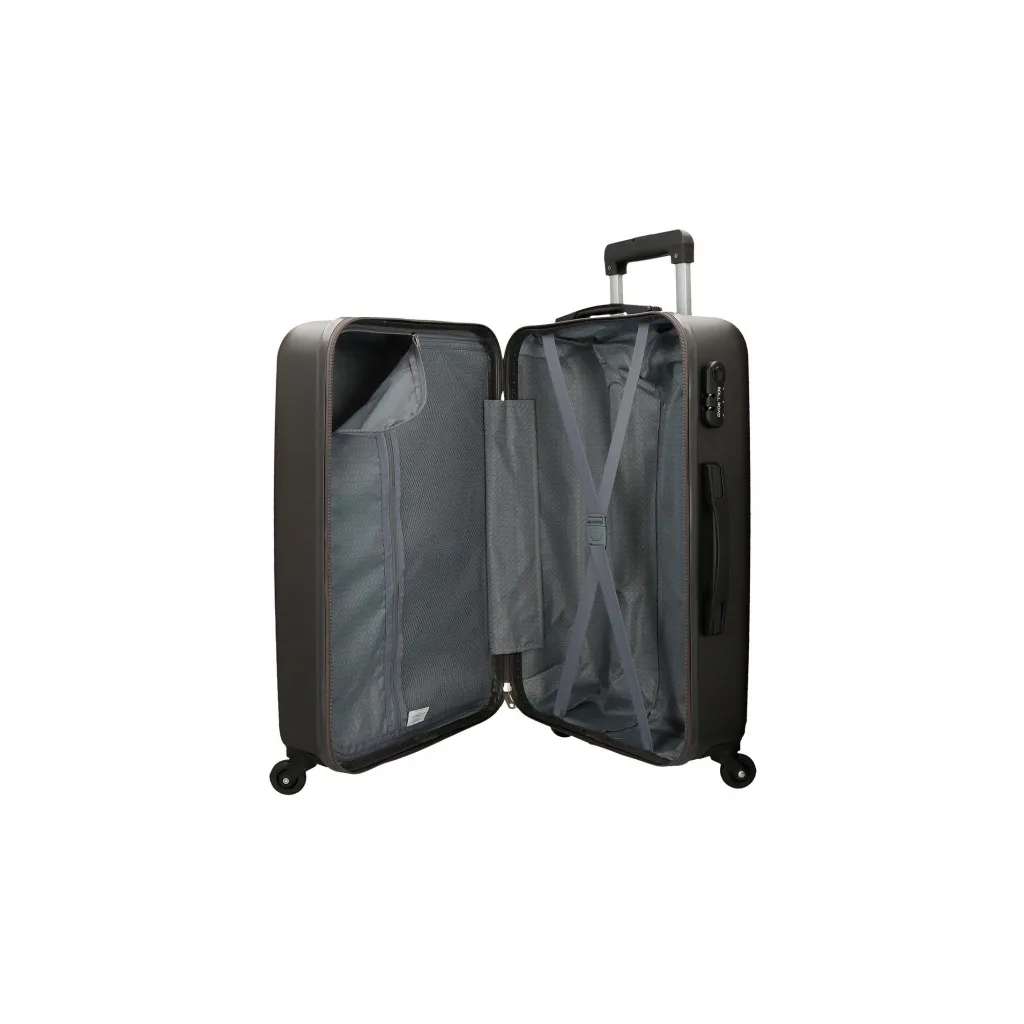 ROLL ROAD Flex Antracita, Sada ABS cestovných kufrov, 55-65cm, 5849561