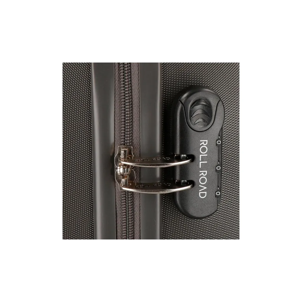 Sada ABS cestovních kufrů ROLL ROAD FLEX Black/Antracita, 55-65cm, 5849561