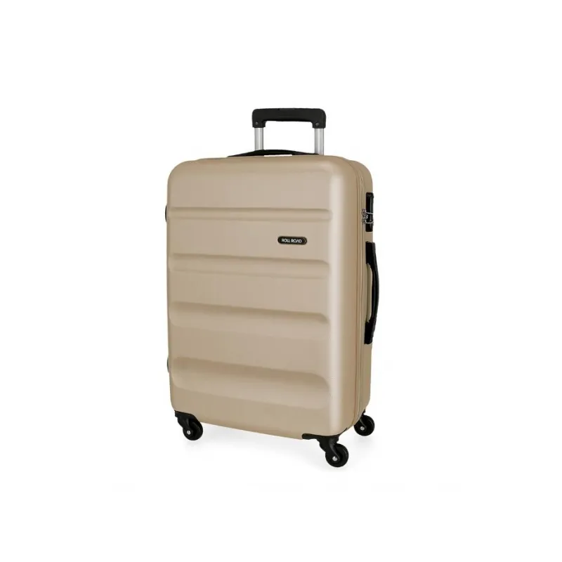ABS Cestovní kufr ROLL ROAD FLEX Champagne, 65x46x23cm, 56L, 5849269 (medium) ABS Cestovní kufr ROLL ROAD FLEX Champagne, 65x46x23cm, 56L, 5849269 (medium)