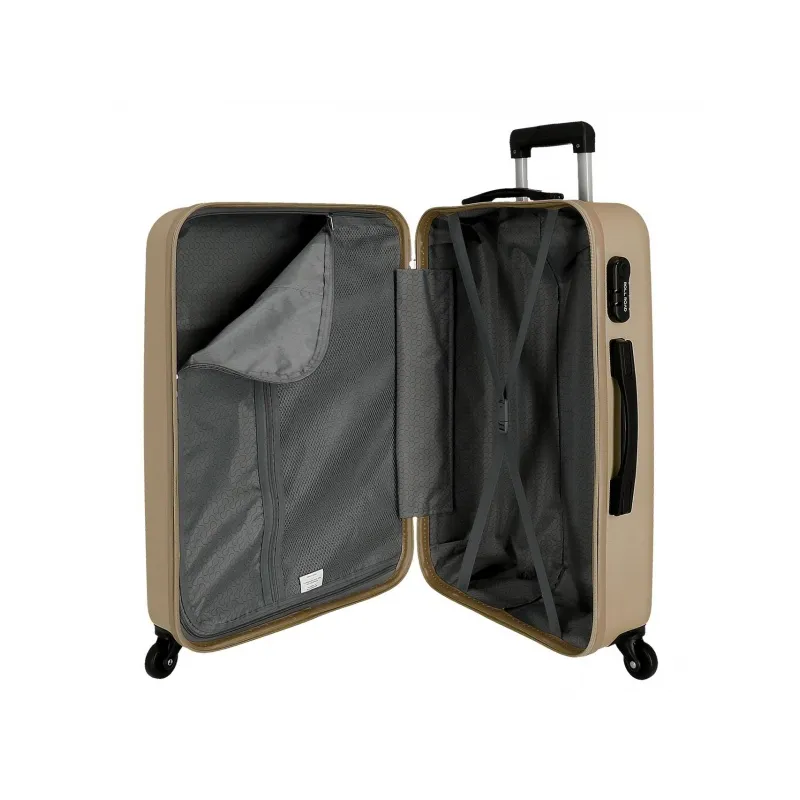 ABS Cestovní kufr ROLL ROAD FLEX Champagne, 65x46x23cm, 56L, 5849269 (medium) ABS Cestovní kufr ROLL ROAD FLEX Champagne, 65x46x23cm, 56L, 5849269 (medium)