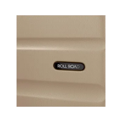 ROLL ROAD Flex Champagne, ABS Cestovný kufor 65x46x23cm, 56L – stredný kufor s otočnými kolieskami a číselným zámkom ROLL ROAD Flex Champagne, ABS Cestovný kufor 65x46x23cm, 56L – stredný kufor s otočnými kolieskami a číselným zámkom
