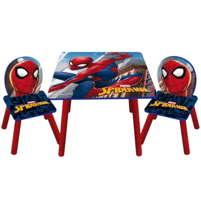 Dětský dřevěný stolek + židle SPIDERMAN, SM14177