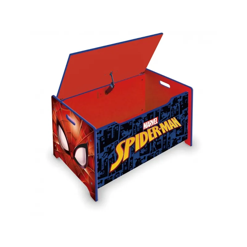 Detský drevený nábytok 2v1 SPIDERMAN Lavica / Box na hračky, SM14179