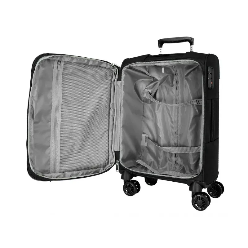 MOVOM Atlanta Black, Sada luxusných textilných cestovných kufrov, 77cm/66cm/55cm, 5318421
