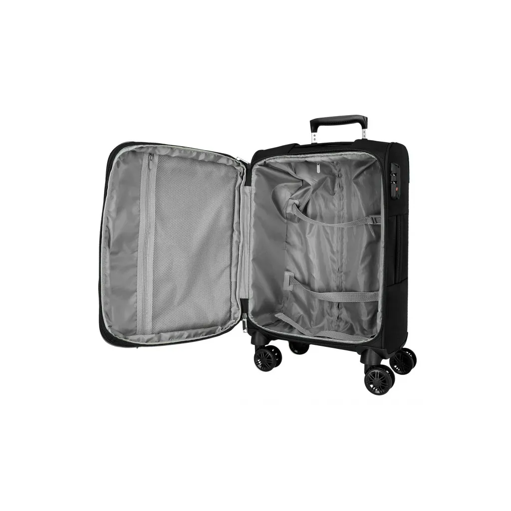 MOVOM Atlanta Black, Sada luxusných textilných cestovných kufrov, 77cm/66cm/55cm, 5318421