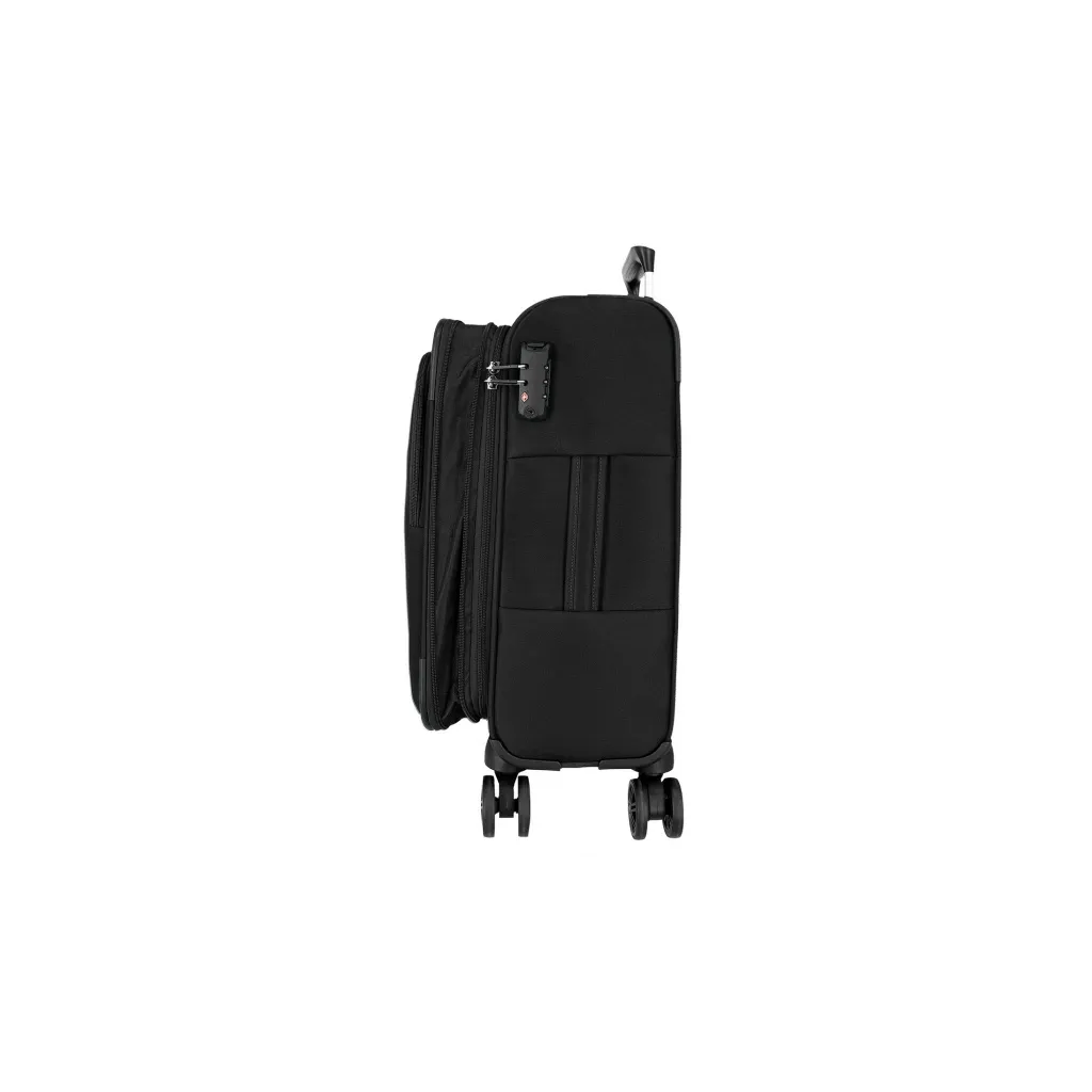 MOVOM Atlanta Black, Sada luxusných textilných cestovných kufrov, 77cm/66cm/55cm, 5318421