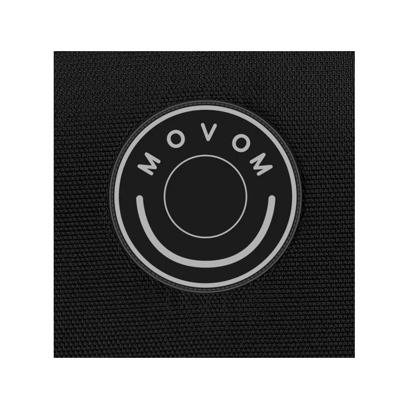 MOVOM Atlanta Black, Sada luxusných textilných cestovných kufrov, 77cm/66cm/55cm, 5318421