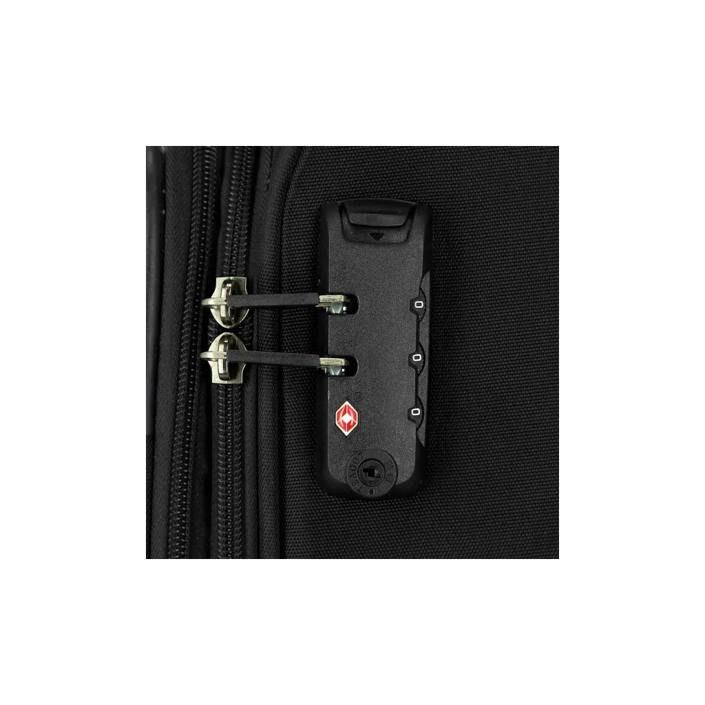 MOVOM Atlanta Black, Sada luxusných textilných cestovných kufrov, 77cm/66cm/55cm, 5318421