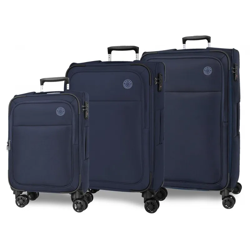 Sada luxusných textilných cestovných kufrov MOVOM Atlanta Azul, 77cm/66cm/55cm, 5318422 Sada luxusných textilných cestovných kufrov MOVOM Atlanta Azul, 77cm/66cm/55cm, 5318422