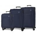 Sada luxusných textilných cestovných kufrov MOVOM Atlanta Azul, 77cm/66cm/55cm, 5318422