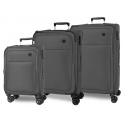 MOVOM Atlanta Grey, Sada luxusných textilných cestovných kufrov, 77cm/66cm/55cm, 5318423