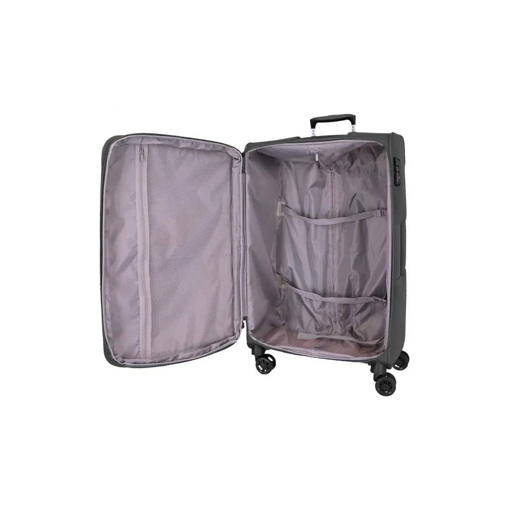 MOVOM Atlanta Grey, Sada luxusných textilných cestovných kufrov, 77cm/66cm/55cm, 5318423