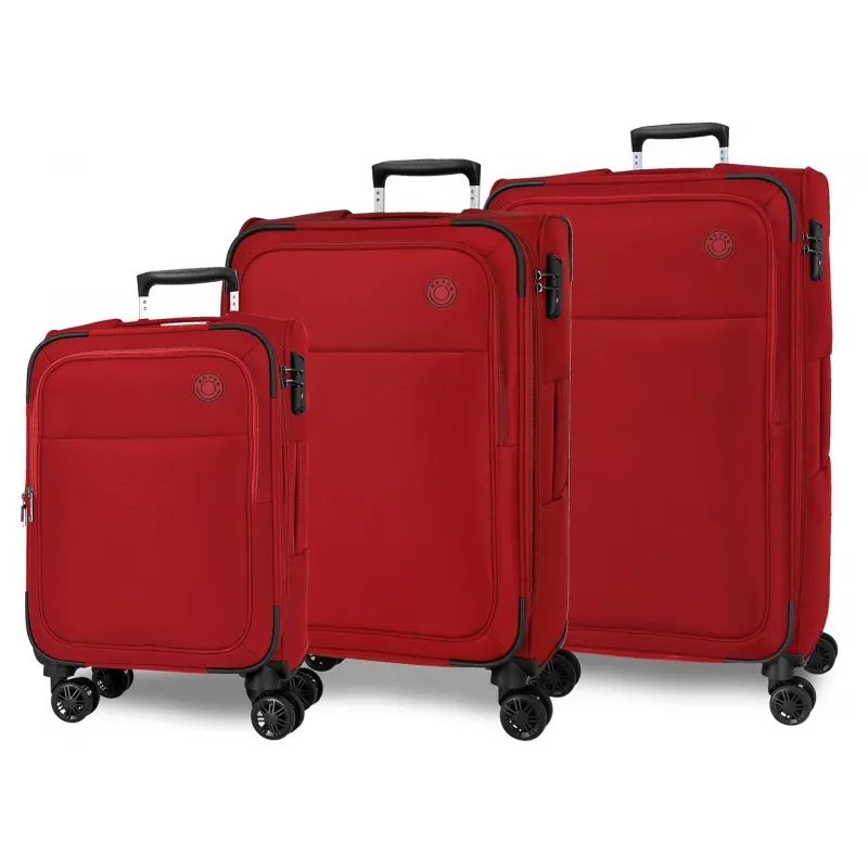 MOVOM Atlanta Red, Sada luxusných textilných cestovných kufrov, 77cm/66cm/55cm, 5318424 MOVOM Atlanta Red, Sada luxusných textilných cestovných kufrov, 77cm/66cm/55cm, 5318424