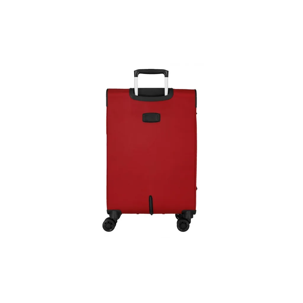 MOVOM Atlanta Red – Luxusná sada textilných kufrov 55/66/77 cm | Ľahké, odolné, so 4 kolieskami