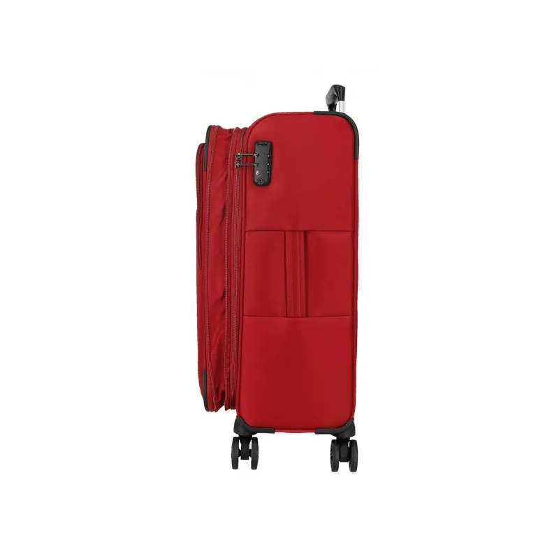 MOVOM Atlanta Red, Sada luxusných textilných cestovných kufrov, 77cm/66cm/55cm, 5318424