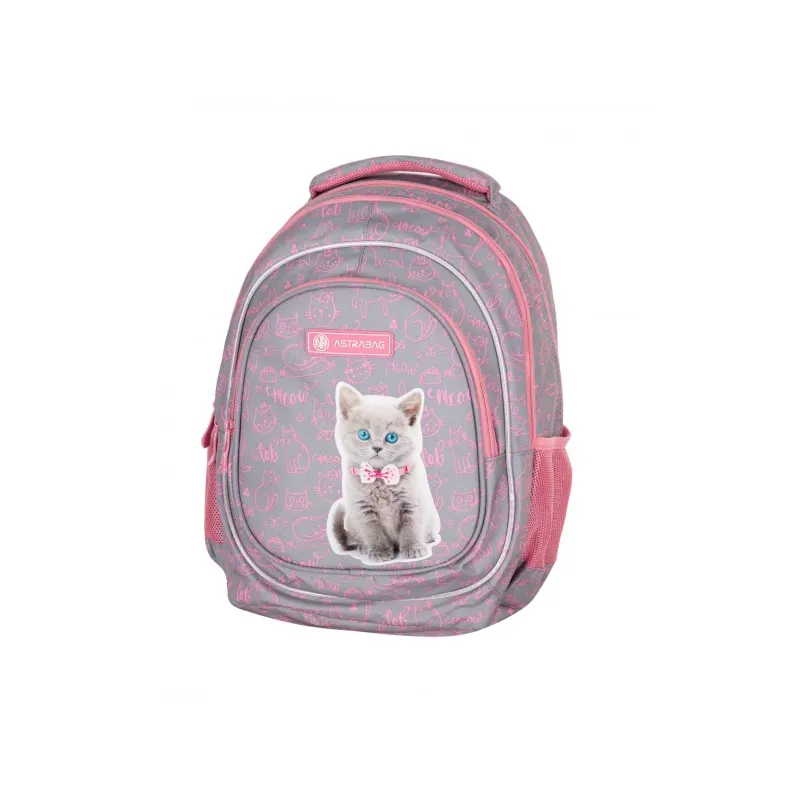 ASTRABAG Školský batoh pre prvý stupeň PINK KITTY, AB330, 502022139