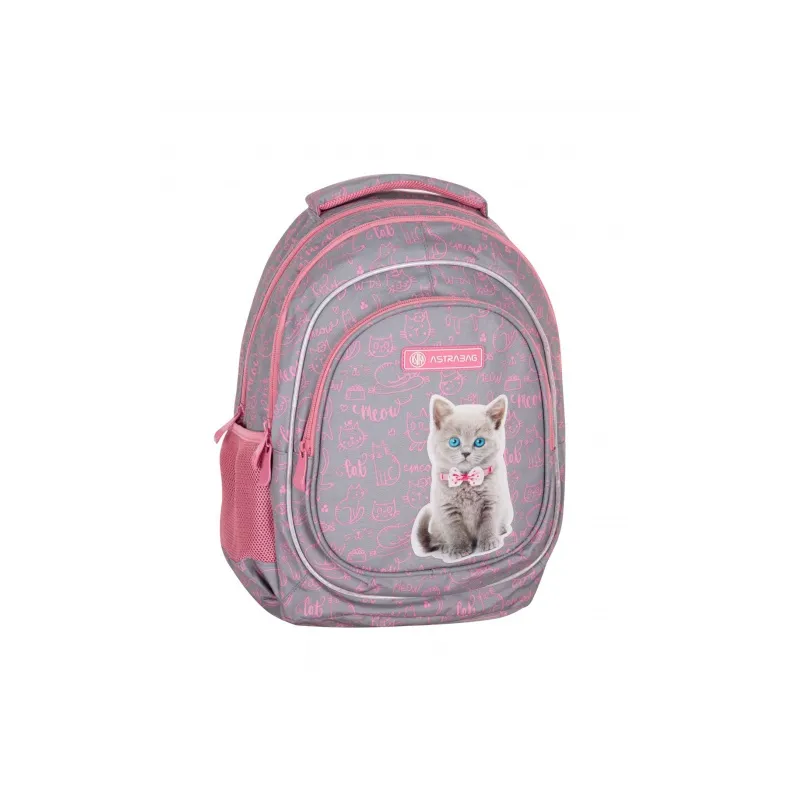 ASTRABAG Školský batoh pre prvý stupeň PINK KITTY, AB330, 502022139