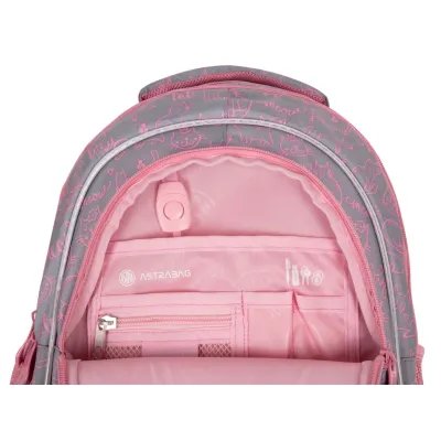 ASTRABAG Školní batoh pro první stupeň PINK KITTY, AB330, 502022139 ASTRABAG Školní batoh pro první stupeň PINK KITTY, AB330, 502022139