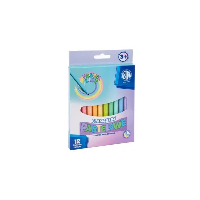 ASTRA Barevné fixy pastelové, sada 12ks, 317122001
