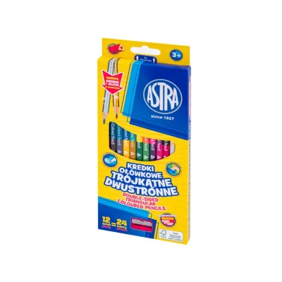 Obojstranné farbičky Astra – 12ks / 24 farieb | ZdenkaTri.sk