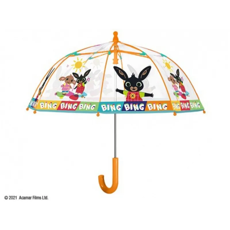 Detský dáždnik ZAJAČIK BING Transparent, 75505