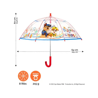 Dětský deštník PAW PATROL Transparent, 75151 Dětský deštník PAW PATROL Transparent, 75151