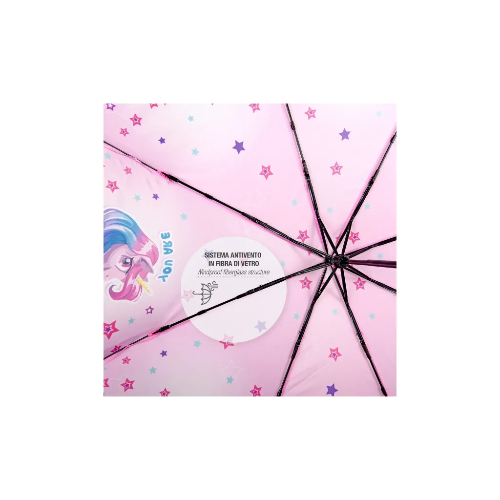 Skladací dáždnik Perletti Cool Kids UNICORN Stars, 15606