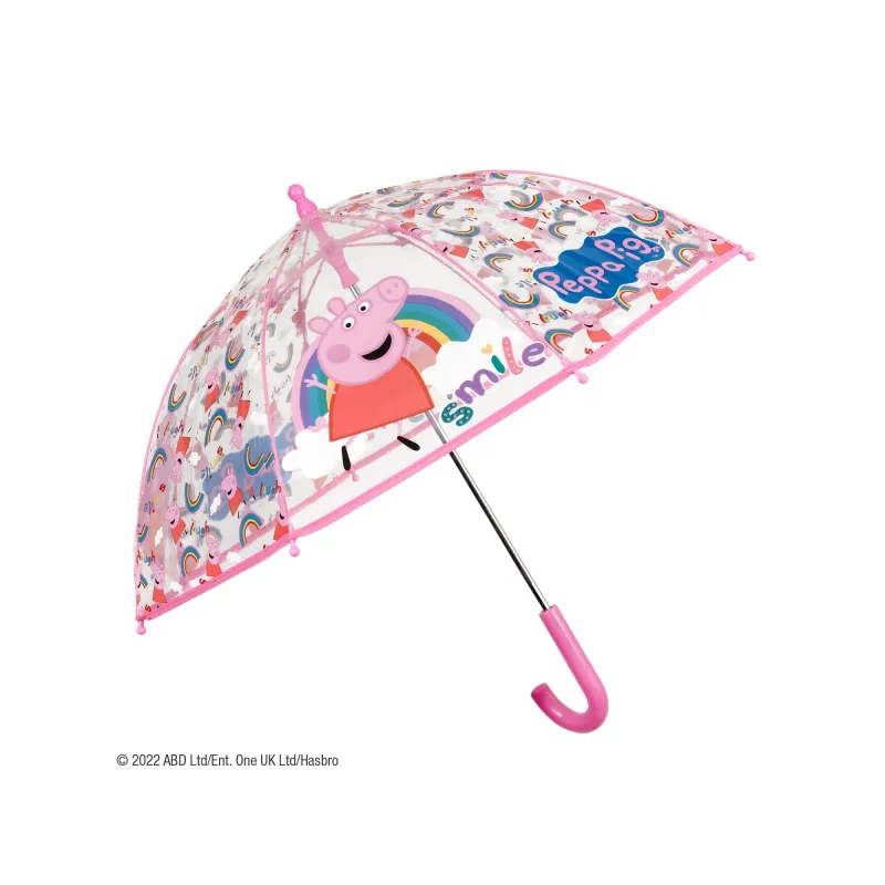 Detský dáždnik PEPPA PIG Transparent, 75107