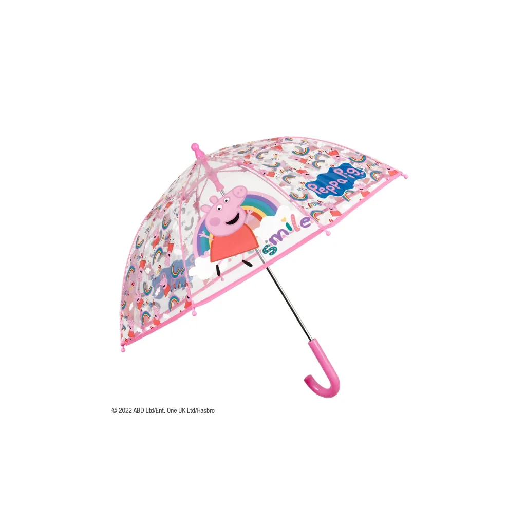 Detský dáždnik PEPPA PIG Transparent, 75107
