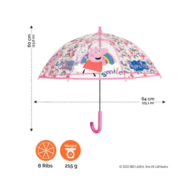 Dětský deštník PEPPA PIG Transparent, 75107