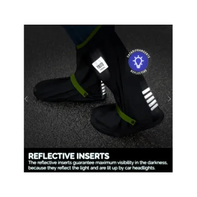 Kvalitní nepromokavé návleky na obuv, velikost L 43/45, Nero/Argento, 95029 Kvalitní nepromokavé návleky na obuv, velikost L 43/45, Nero/Argento, 95029