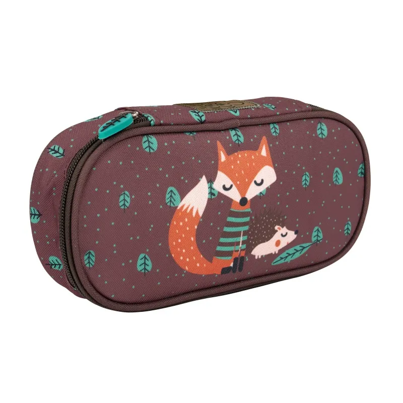 Školský peračník / puzdro Perletti Green, Fox & Hedgehog, 14400 Školský peračník / puzdro Perletti Green, Fox & Hedgehog, 14400