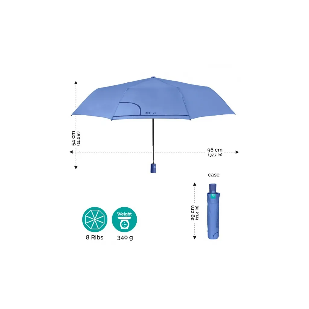 PERLETTI Dámský skládací automatický deštník COLORINO / světle zelená, 26293